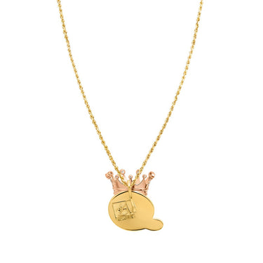 Yellow King D Pendant in 14k Gold 3.82 Ctw